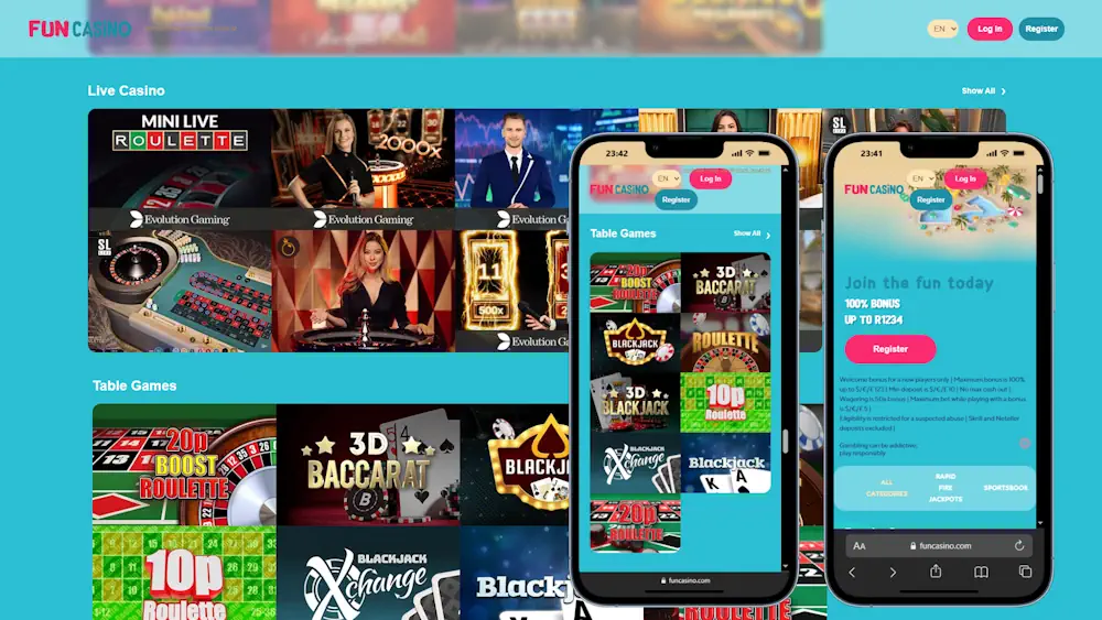 Fun Casino Roulette Mobile Banner